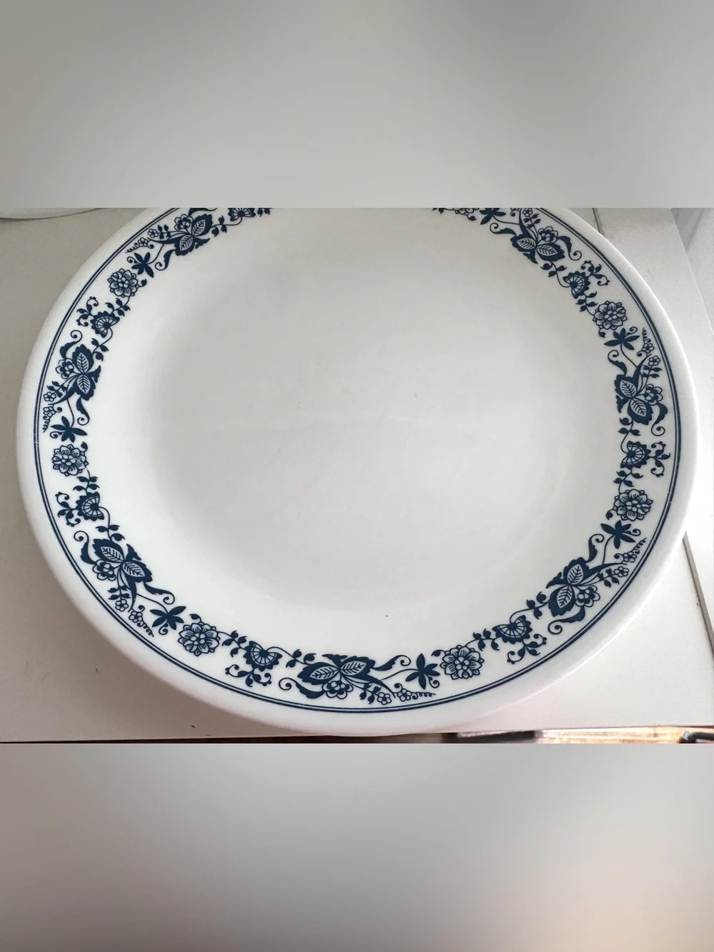 Old Town Blue Corelle 10” Dinner Plates PAIR
